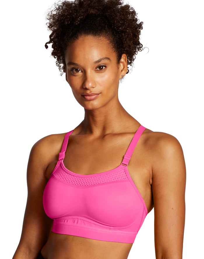 Champion Womens Sports Bra NZ - The Show-Off Pink ( 7382-AJHTR )